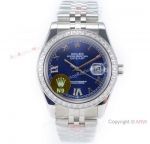 N9 Factory Rolex Datejust II Blue Dial Diamond Bezel Swiss 2836 904L Watch